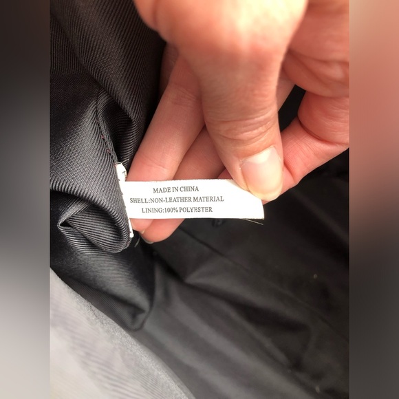 Merona - leather look - shoulder bag - suitable for a laptop - Picture 8 of 10